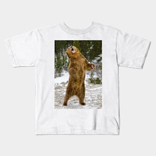 Grizzly Standing Kids T-Shirt